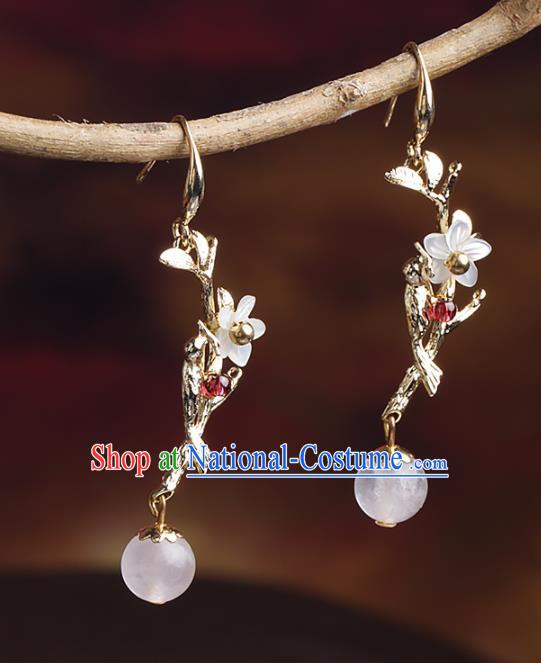 Chinese National Classical Hanfu Earrings Traditional Jewelry Accessories for Women