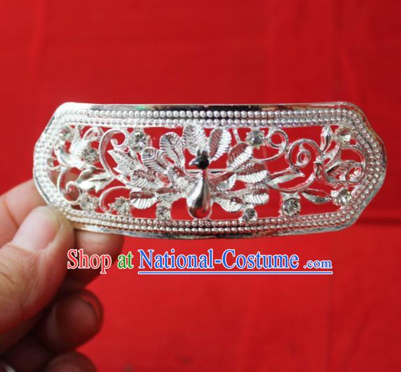 Traditional Chinese Ethnic Wedding Hair Accessories Miao Nationality Bride Hairpins for Women