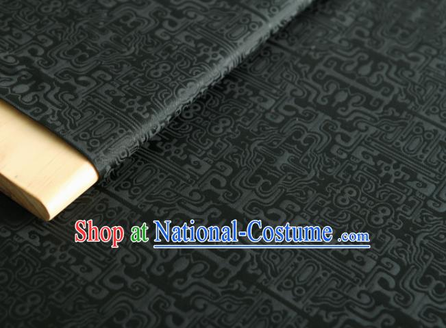 Chinese Classical Pattern Design Atrovirens Song Brocade Fabric Asian Traditional Silk Material