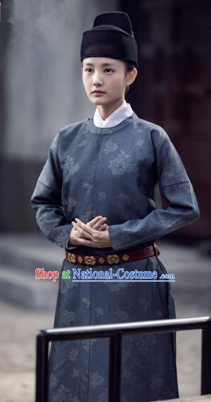 Traditional Chinese Ancient Song Dynasty Palace Menservants Dress Drama Royal Nirvana Gu A Bao Costumes and Hat for Women