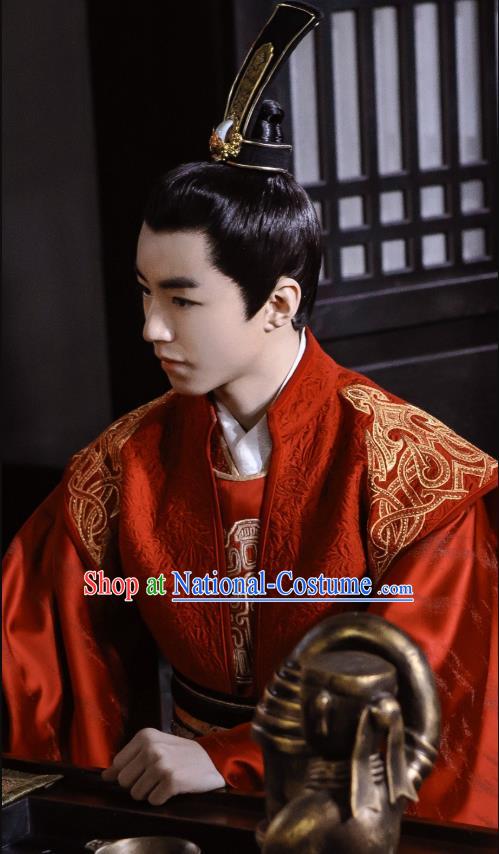 Chinese Ancient Emperor Baili Haohe Karry Clothing Historical Drama Guardians of The Ancient Oath Costume for Men