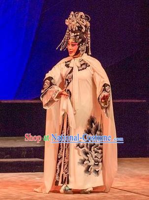 Chinese Cantonese Opera Queen Xiaozhuang Garment Prince Rui and Concubine Zhuang Costumes and Headdress Traditional Guangdong Opera Apparels Empress Dress