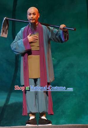Zhuang Yuan Lin Zhaotang Chinese Guangdong Opera Farmer Apparels Costumes and Headwear Traditional Cantonese Opera Civilian Garment Qing Dynasty Clothing