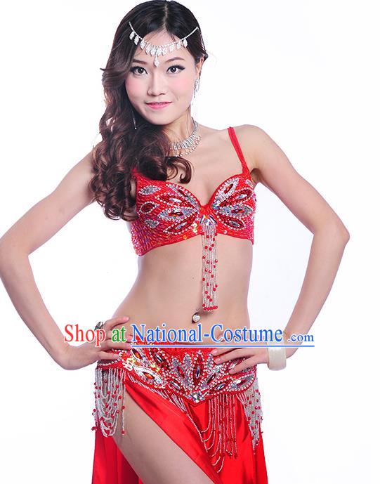 Asian Oriental Dance Red Uniforms Professional Belly Dance Stage Performance Costume Indian Raks Sharki Dancewear