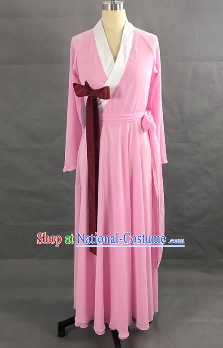 Top Chinese Traditional Korean Dance Performance Clothing Classical Dance Pink Dress Woman Solo Dance Garment Costume