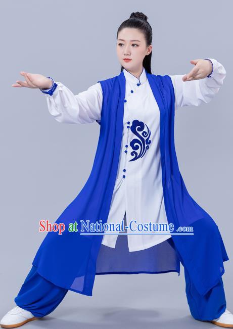 Chinese Tai Chi Performance Clothing Woman Tai Ji Training Garments Martial Arts Three Pieces Outfits