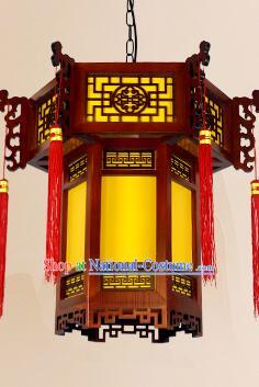 Handmade Wood Lamp China Classical Palace Lantern New Year Lantern