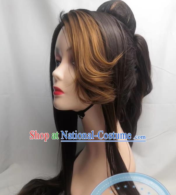 COSPLAY Cookie Run Kingdom Caramel Arrow Anime Wig