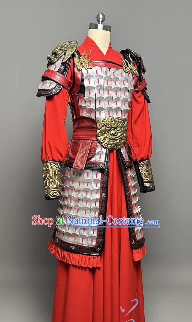 Film and Television Costume Adult Armor General Soldier Hua Mulan Same Costume Armor Costume