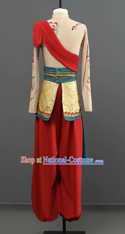 Dunhuang Dance Costume Feitian Hanfu Shibi Juexiang Dance Costume Paper Fan Scholar Classical Dance Performance Costume For Men And Women
